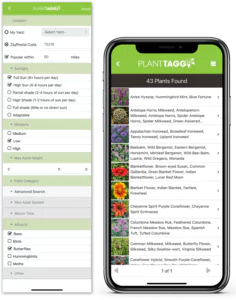using 'suggest a plant' PlantTAGG in a garden center