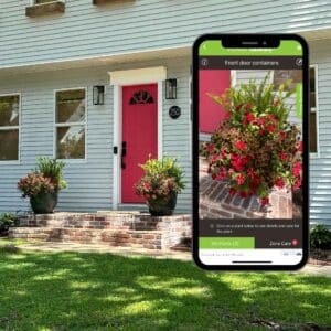 front door containers in PlantTAGG gardening app