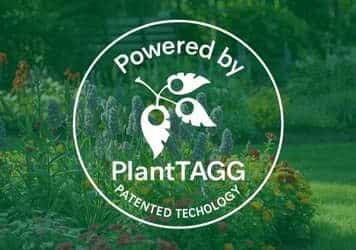 flower garden showing planttagg patents badge
